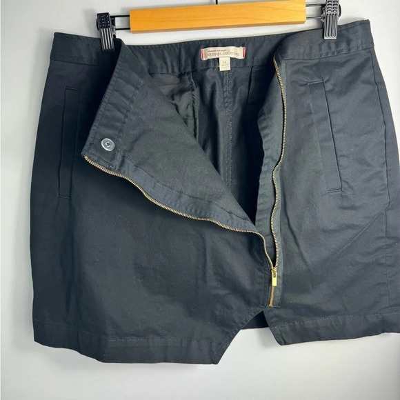 Banana Republic Heritage Collection Side-Zip mini skirt in Black Size 14 - Picture 4 of 9